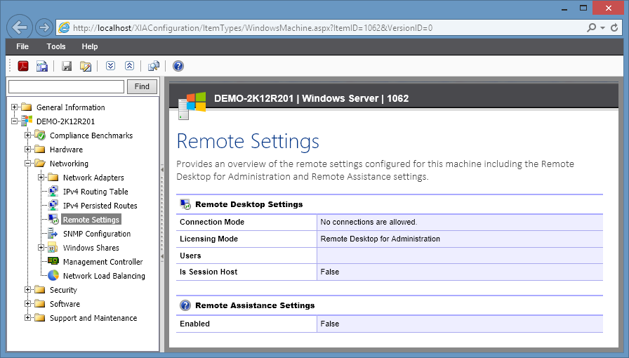 remote desktop configuration manager